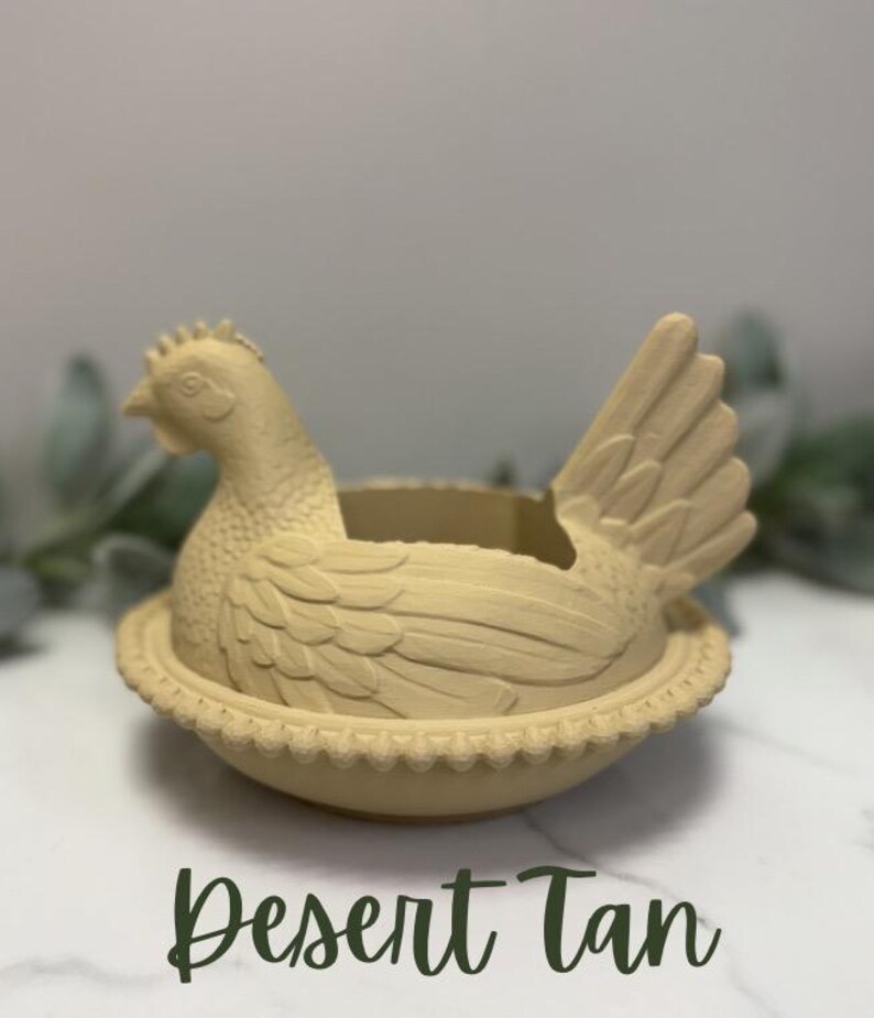 Tvålhållare för handtvål av höna, skummande handtvålsställ för lantlig stil, badrums- eller köksdekor för kyckling, 3D-utskriven bild 5