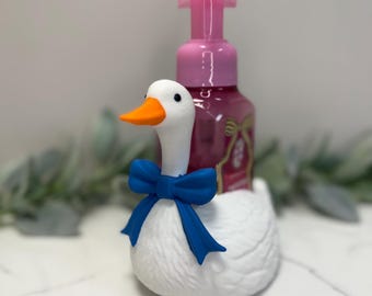 Tvålhållare med rosett från Goose – passar till Bath & Body Works skummande handtvål – Vintagestil – Lantgårdsstil – 3D-utskriven