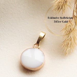 585er Gold Anhänger aus Muttermilch 10 mm // 585er ROSÈGOLD oder 585er GOLD