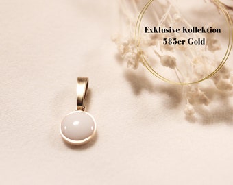 Colección exclusiva de joyería de leche materna // Colgante Mini de oro de 14 kt // Joyería conmemorativa