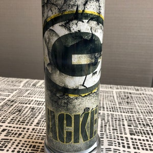 Green Bay Packers NFL Skinny Tumblers, Water Bottles, Coffee Mugs, Customizable!!