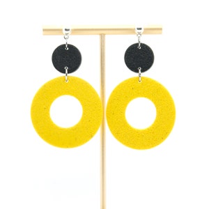 Polymer Clay Earrings  |  App State Earrings  |  Black & Yellow Earrings  |  Steelers Earrings  |  Mizzou Earrings  |  Iowa Earrings