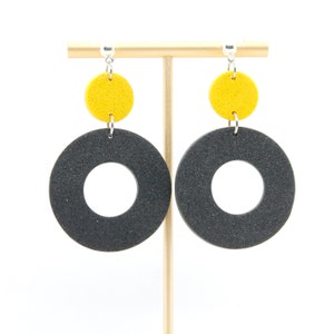 Polymer Clay Earrings  |  App State Earrings  |  Black & Yellow Earrings  |  Steelers Earrings  |  Mizzou Earrings  |  Iowa Earrings