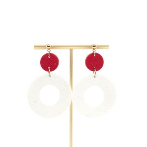 Polymer Clay Earrings  |  Alabama Earrings  |  Crimson Tide Earrings  |  Razorbacks Earrings  |  Sooners Earrings  |  Hoosiers Earrings