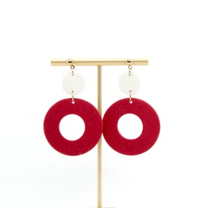 Polymer Clay Earrings  |  Alabama Earrings  |  Crimson Tide Earrings  |  Razorbacks Earrings  |  Sooners Earrings  |  Hoosiers Earrings