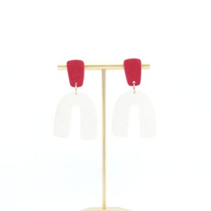 Polymer Clay Earrings  |  Alabama Earrings  |  Crimson Tide Earrings  |  Razorbacks Earrings  |  Sooners Earrings  |  Hoosiers Earrings