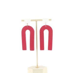 Polymer Clay Earrings  |  Alabama Earrings  |  Crimson Tide Earrings  |  Razorbacks Earrings  |  Sooners Earrings  |  Hoosiers Earrings