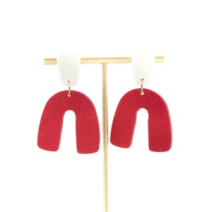 Polymer Clay Earrings  |  Alabama Earrings  |  Crimson Tide Earrings  |  Razorbacks Earrings  |  Sooners Earrings  |  Hoosiers Earrings
