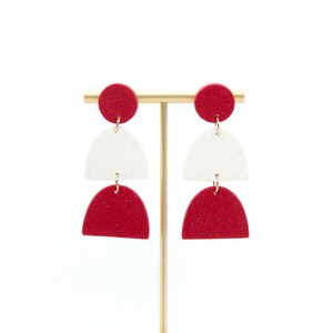 Polymer Clay Earrings  |  Alabama Earrings  |  Crimson Tide Earrings  |  Razorbacks Earrings  |  Sooners Earrings  |  Hoosiers Earrings