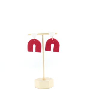 Polymer Clay Earrings  |  Alabama Earrings  |  Crimson Tide Earrings  |  Razorbacks Earrings  |  Sooners Earrings  |  Hoosiers Earrings