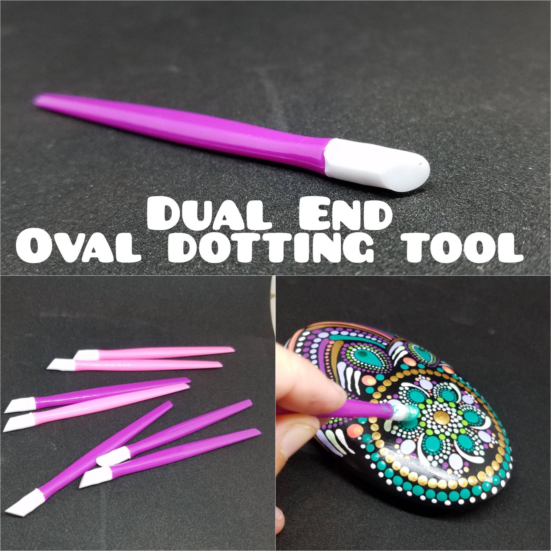 DIY Kit Set of 8 X Dotting Tool for Dot Painting, Mandala Stone Painting,  Dot Art Projects and Rock Painting 