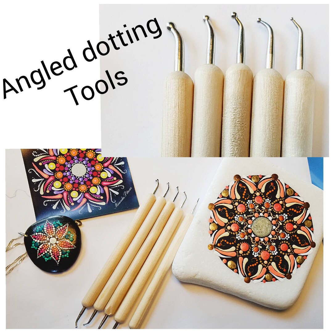 How to bend dotting tools ~ Make angled dot art tools ~DIY bent tools ~  Miranda Pitrone Art 