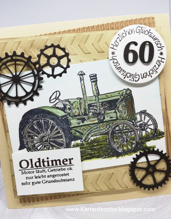 Karte zum Geburtstag/ Glückwunsch/ Traktor/Männer Etsy België