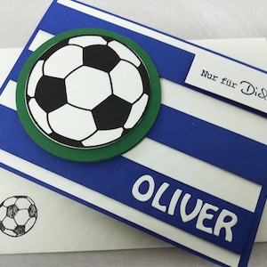 Geburtstagkarte für Fußball Fans - Fußball Fußballspiel