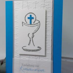 Einladung zur Kommunion / Taufe - Kelch