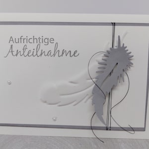Trauerkarte - Beileid - Herzliches Beileid
