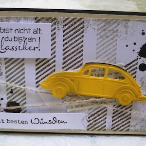 Geburtstagkarte für Mann / VW Käfer