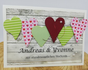 Einladung zur Hochzeit - Herzliche Glückwünsche