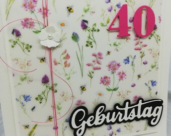 Karte zum Geburtstag / Glückwunsch