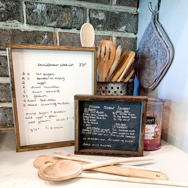 Your handwritten Recipe/Letter transferred to wood Sign