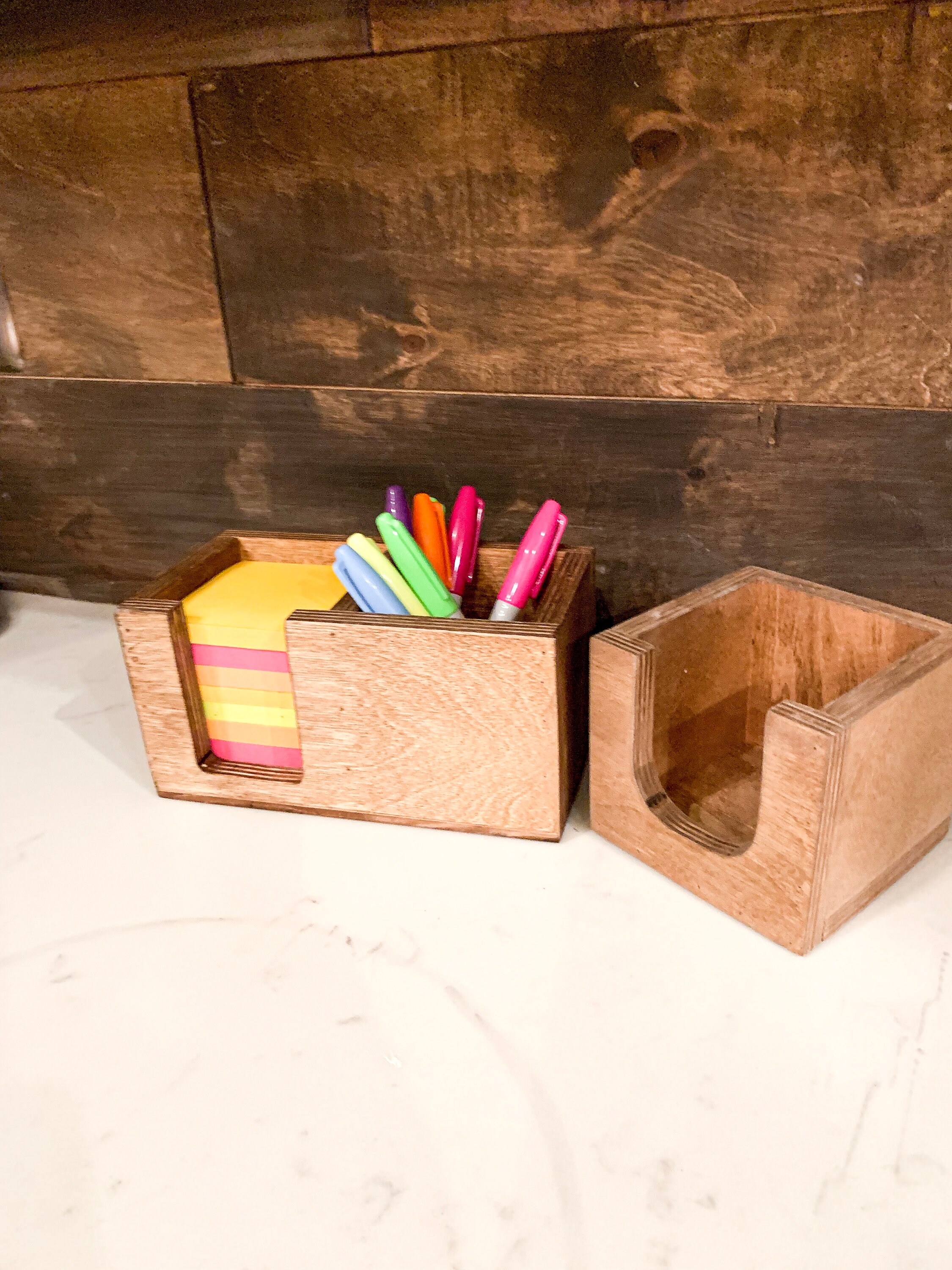 Sticky Note Holder Pencil and Pen Holder Pen Box Post Note Etsy UK