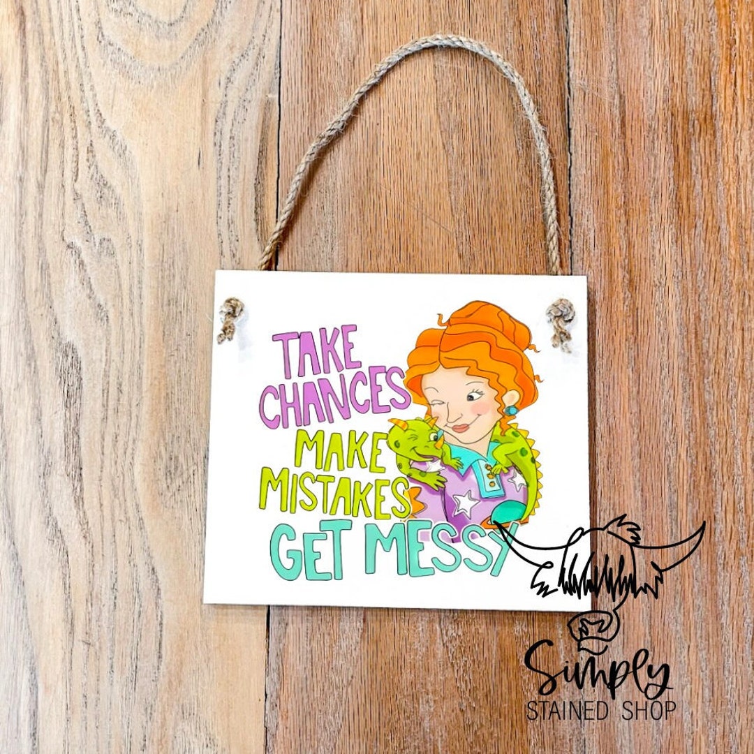 Take Chances Ms Frizzle Science Wood Sign Hanging - Etsy