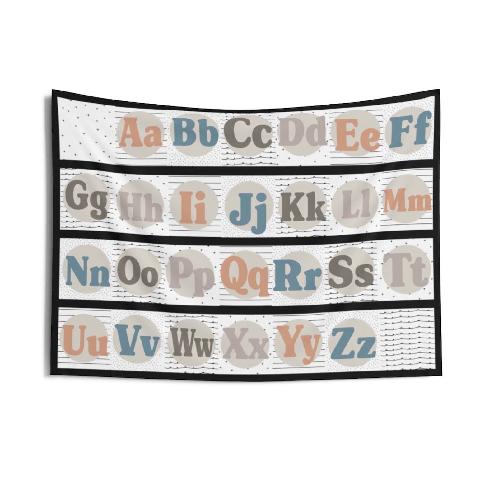 Alphabet Indoor Wall Tapestries Etsy