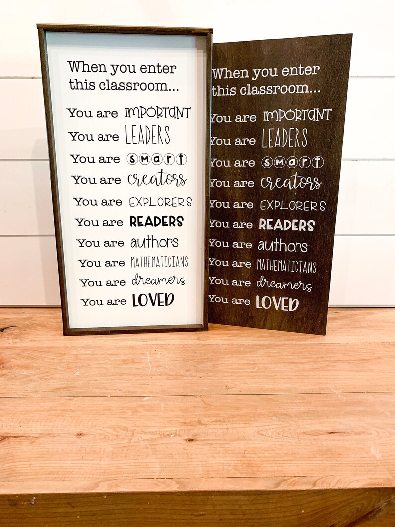 When you enter this classroom you are classroom sign etsy