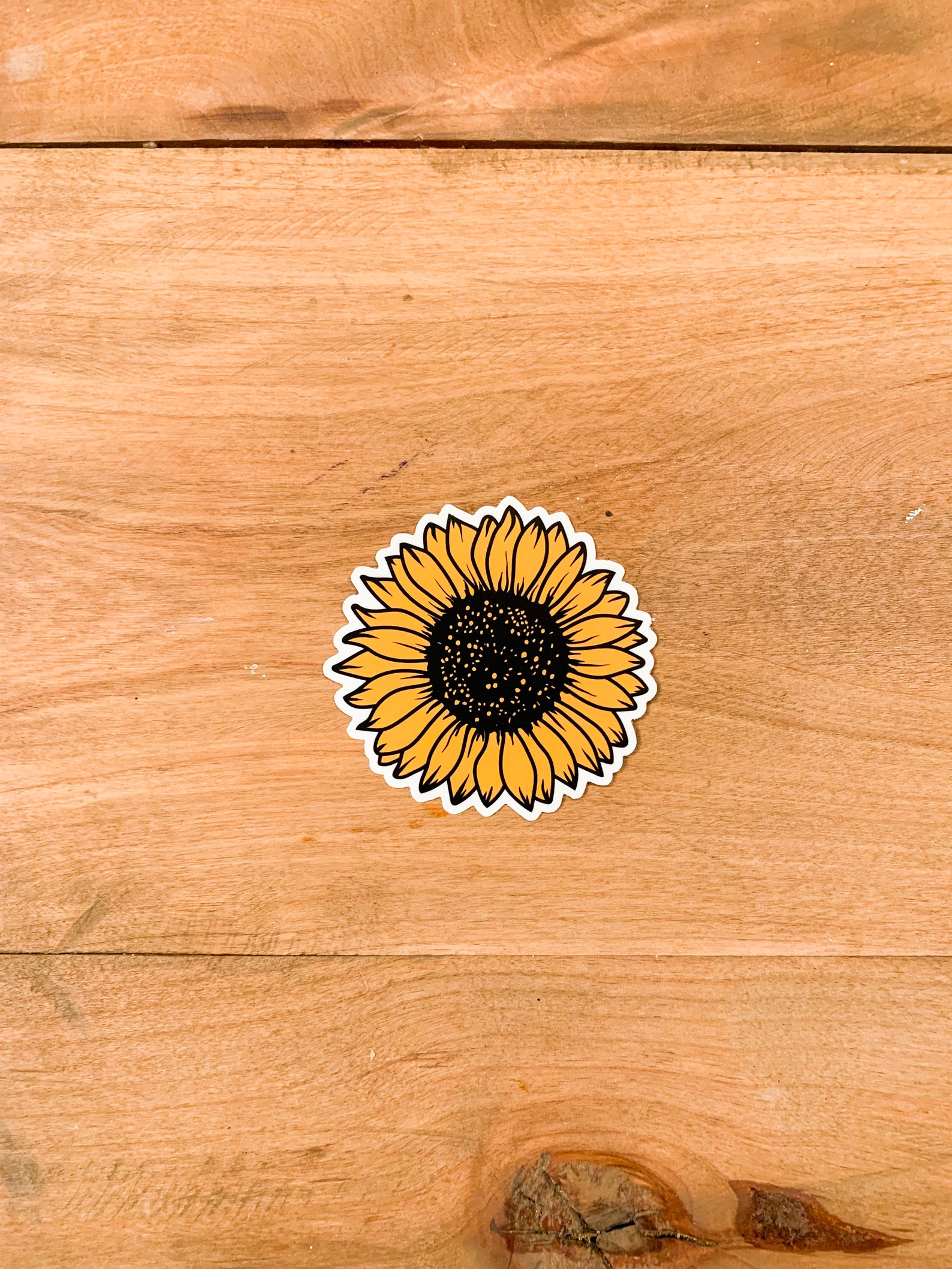 Sunflower Sticker Etsy