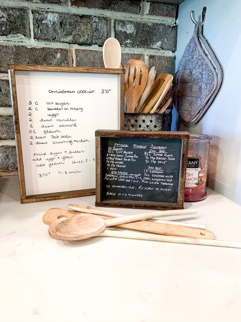 Your handwritten Recipe\/Letter transferred to wood Sign