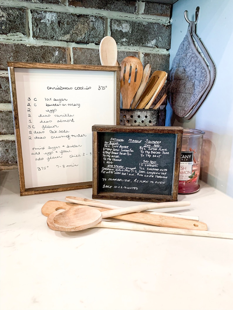 Your handwritten Recipe/Letter transferred to wood Sign 