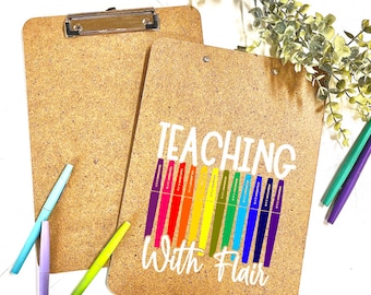 Teaching with Flair Pens Teacher Clipboard