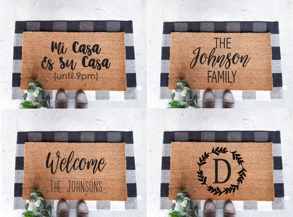 Door Mats Welcome Mats Front Door Porch Mat Funny Mat Etsy