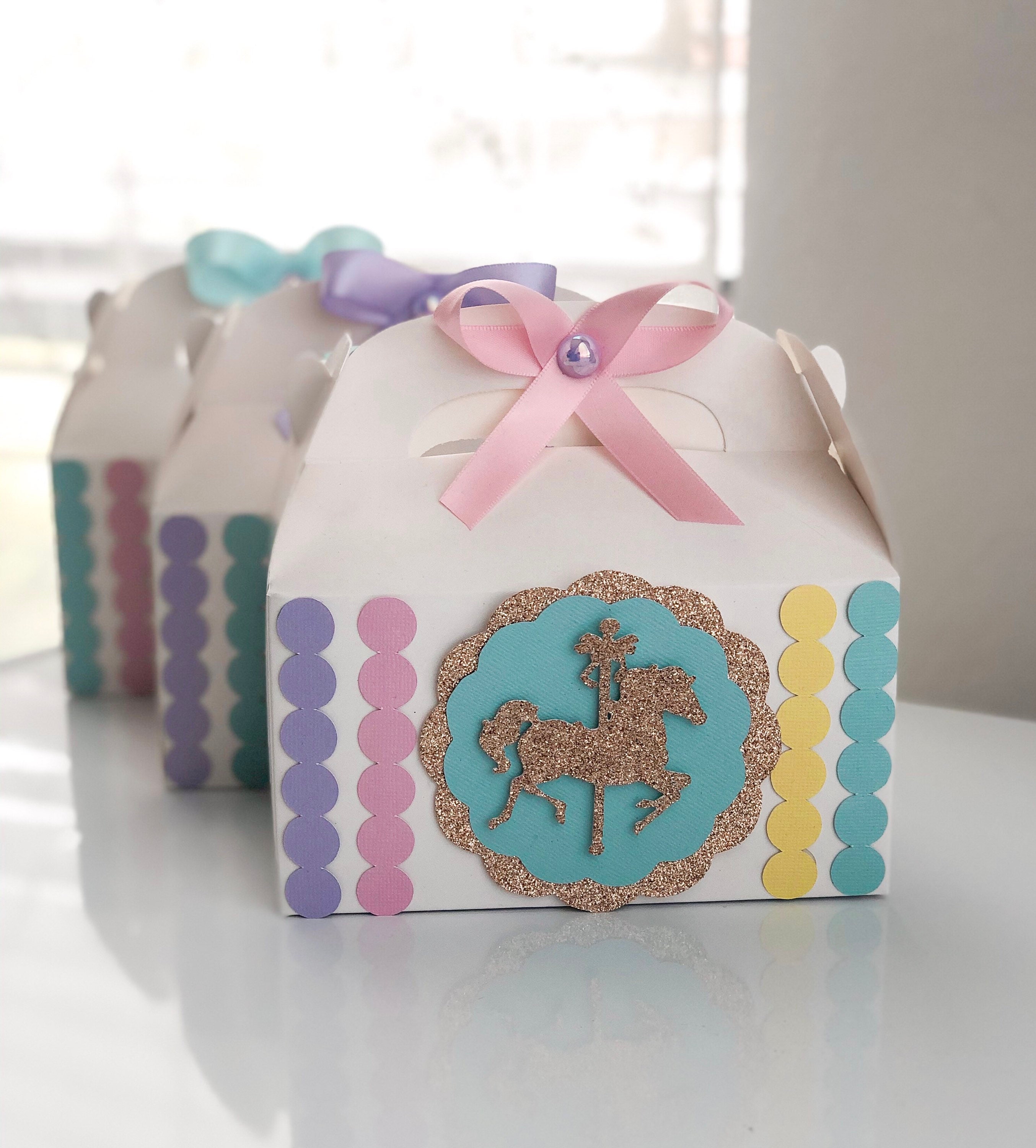 Carousel Party Theme Party Favor Boxes Etsy