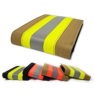 Firefighter Wallet – Custom Turnout Bunker Fabric Gift, Unique Firefighter Accessory, Portefeuille Pompier Personnalisé