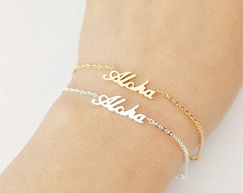 Armband Aloha Edelstahl gold