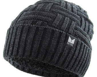 Qdkva Winter Knit Beanie Knitted Hat Fashion Football Cuffed Knit Cap Warm Winter Cozy Hats for Fans