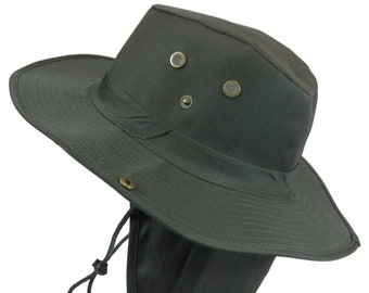 bucket hat with flap