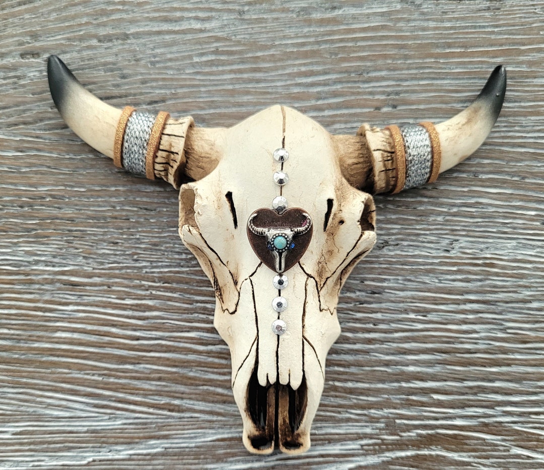 TEXAS Longhorn,bull Skull,cake Topper,faux Taxidermy,southwestern Decor