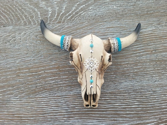 TEXAS LONGHORN,Faux Cow Skull,Wall Hanging Decor,Mini Skull,Wedding Cake Topper,Faux Taxidermy Wall Mount,Animal Skull Wall Decor,Bull Skul