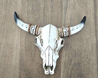TEXAS LONGHORN, décoration de gâteau d'anniversaire, mini tête de mort de vache, décoration murale, taxidermie artificielle, décoration murale tête de mort animal, tête de mort de taureau, décoration de gâteau de mariage