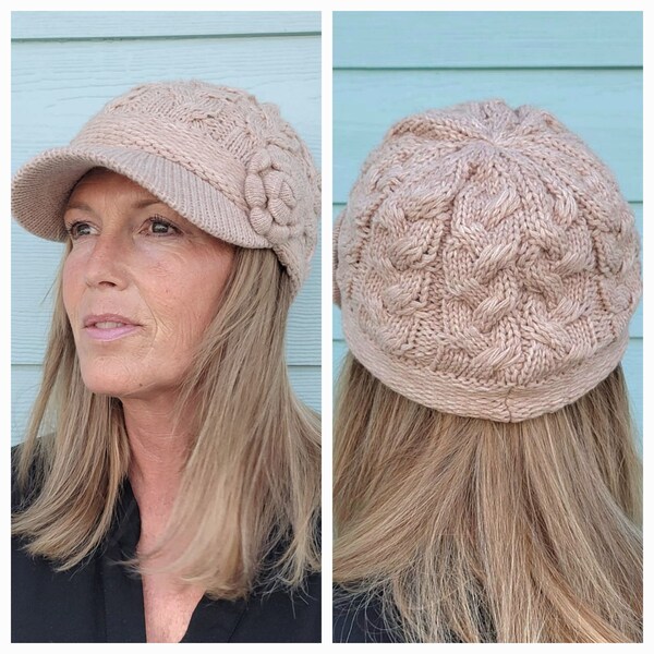 Crochet Newsboy Hat Etsy
