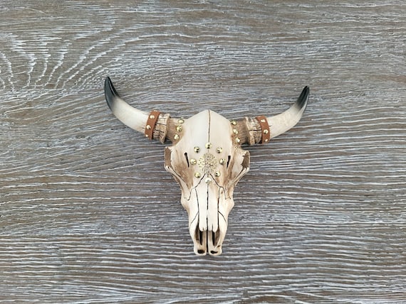 WESTERN CAKE TOPPER,Faux Taxidermy Skull Wall Mount,Mini Cow Head Cake Topper,Western Wall Decor,Rustic Custom Cake Topper,Texas Longhorn