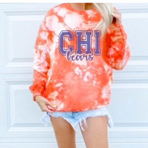 Chicago bears tie dye sweatshirt sales