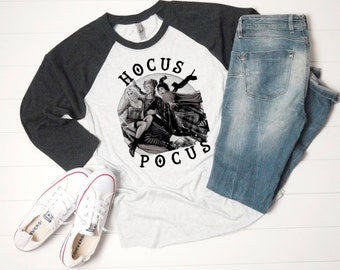 hocus pocus baseball tee