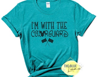 I'm With The Color Guard, Comfy and Soft Tee,  Many Colors Available, Unisex T-shirt