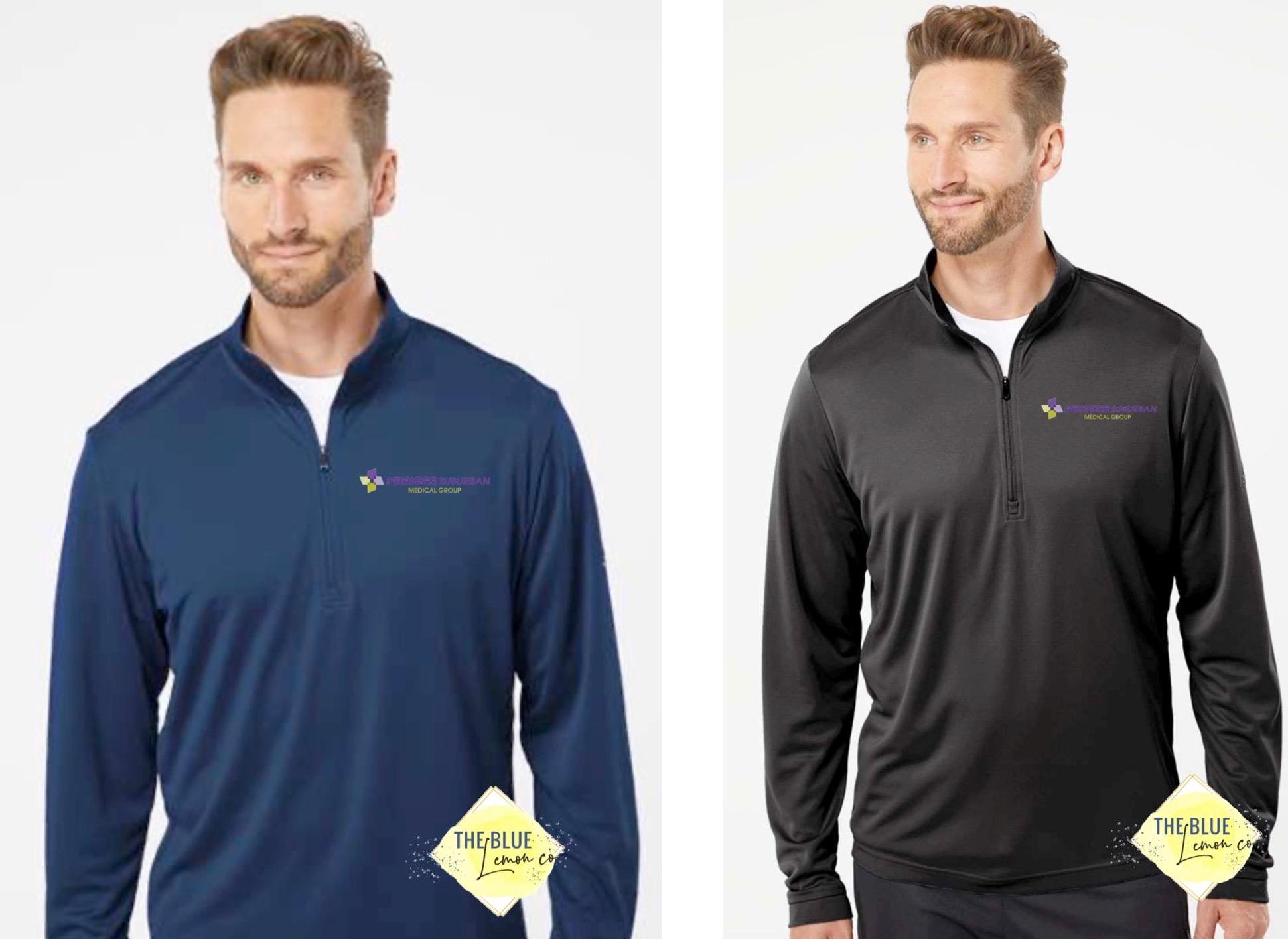 Premier Suburban Medical Group, 1/4 Zip Athletic Feel Sweatshirt, Left ...