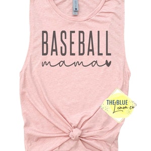 Baseball Mama, Baseball Tank, Many Colors Available, Comfy and Soft Tank,  Women&#39;s Muscle Tank Top