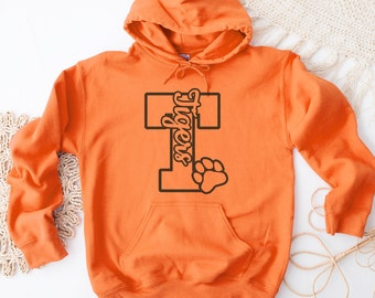 Tigers Spirit Wear, YOUTH and ADULT Vintage Print Hoodie, Super Soft and Comfy, Unisex Fall Hoodie, Tons of Colors