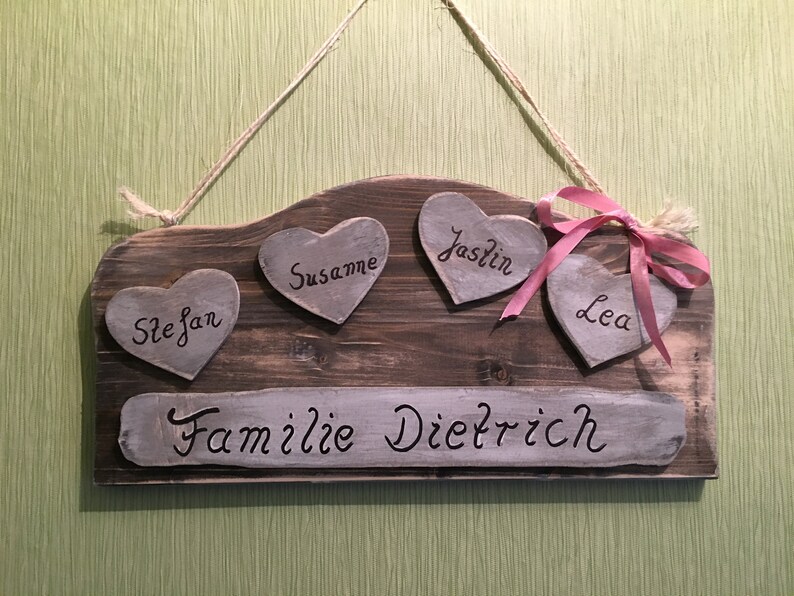 Name badge in Shabby
